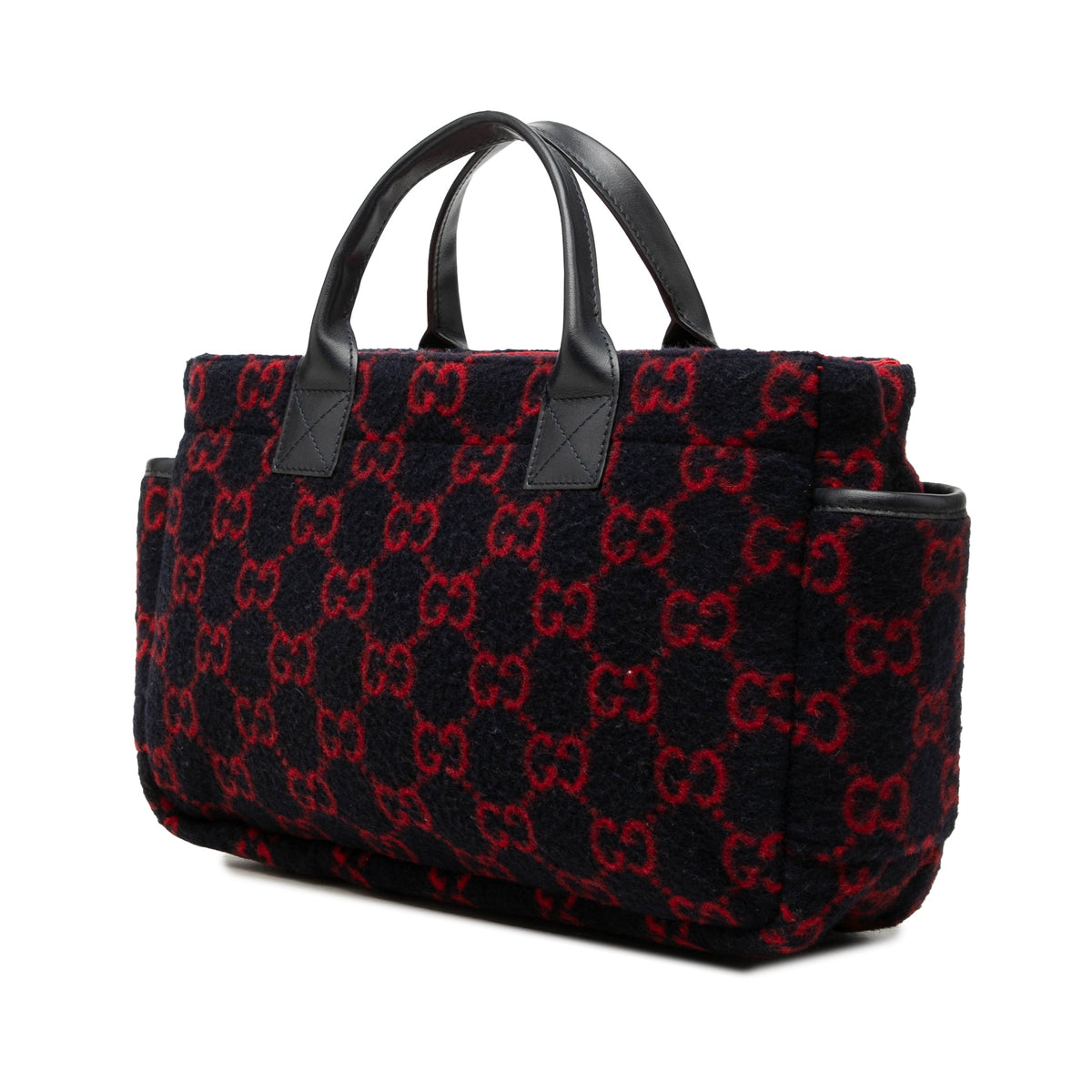 Gucci GG Wool Children's Pocket Handbag — Black