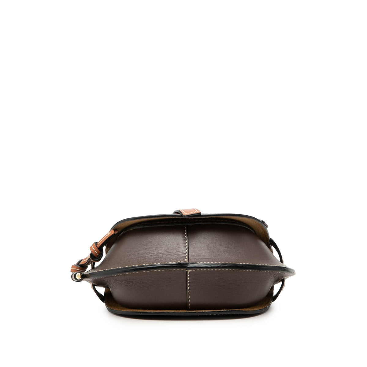 LOEWE Mini Tricolor Leather Gate Crossbody — Red
