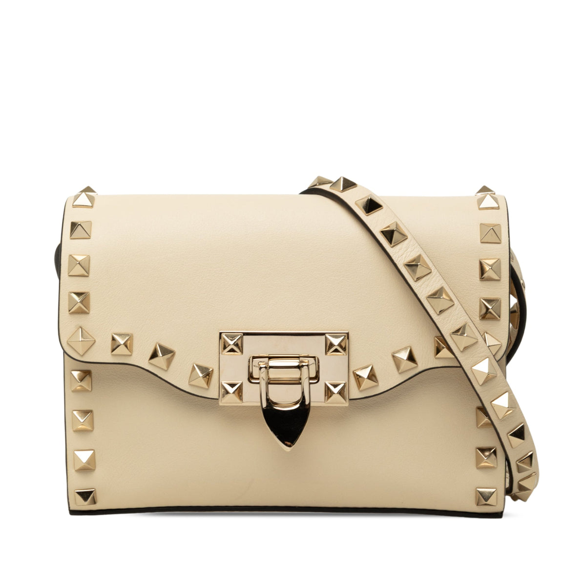 Valentino Mini Leather Rockstud Flap Crossbody