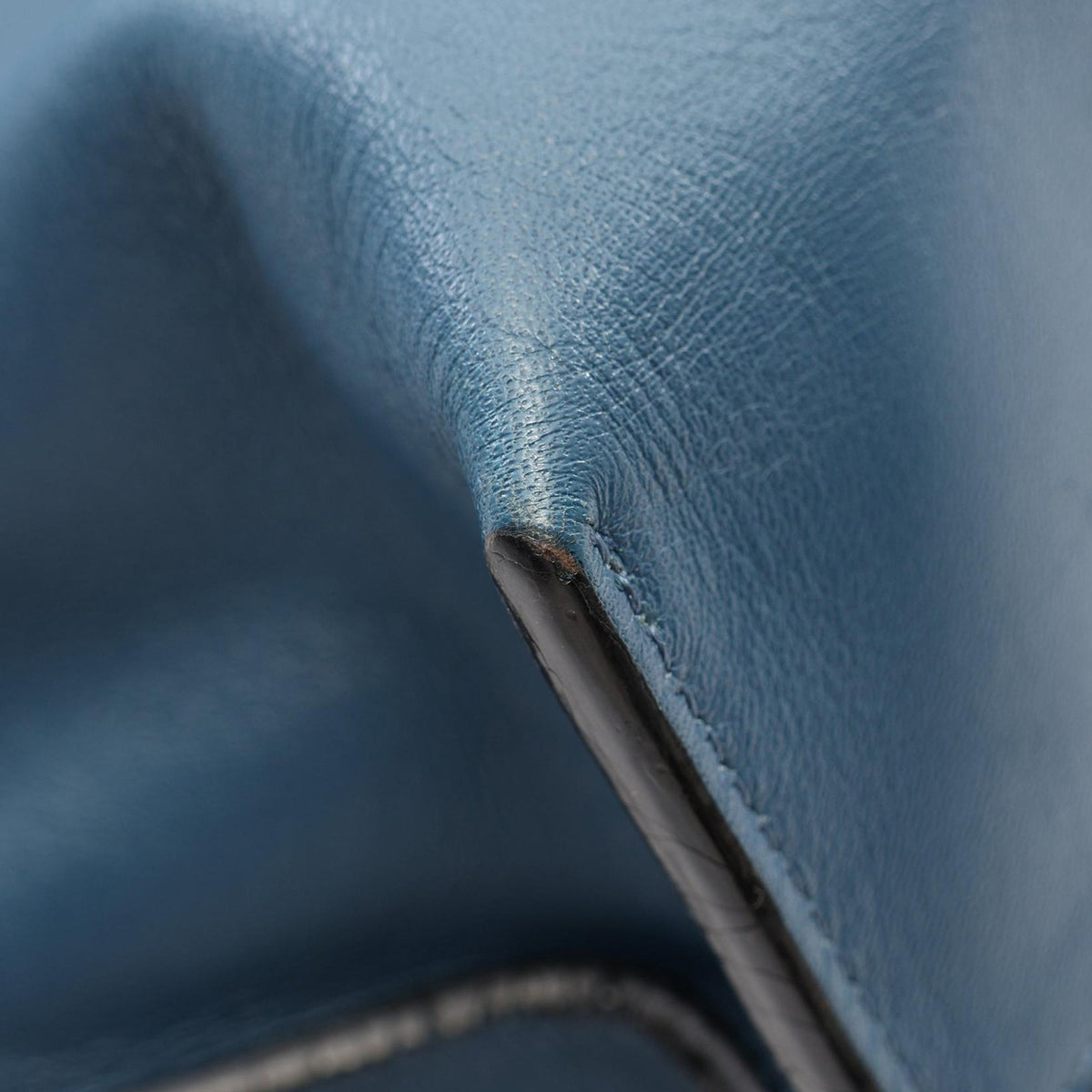 LOEWE Anagram Leather Shopper Tote — Blue