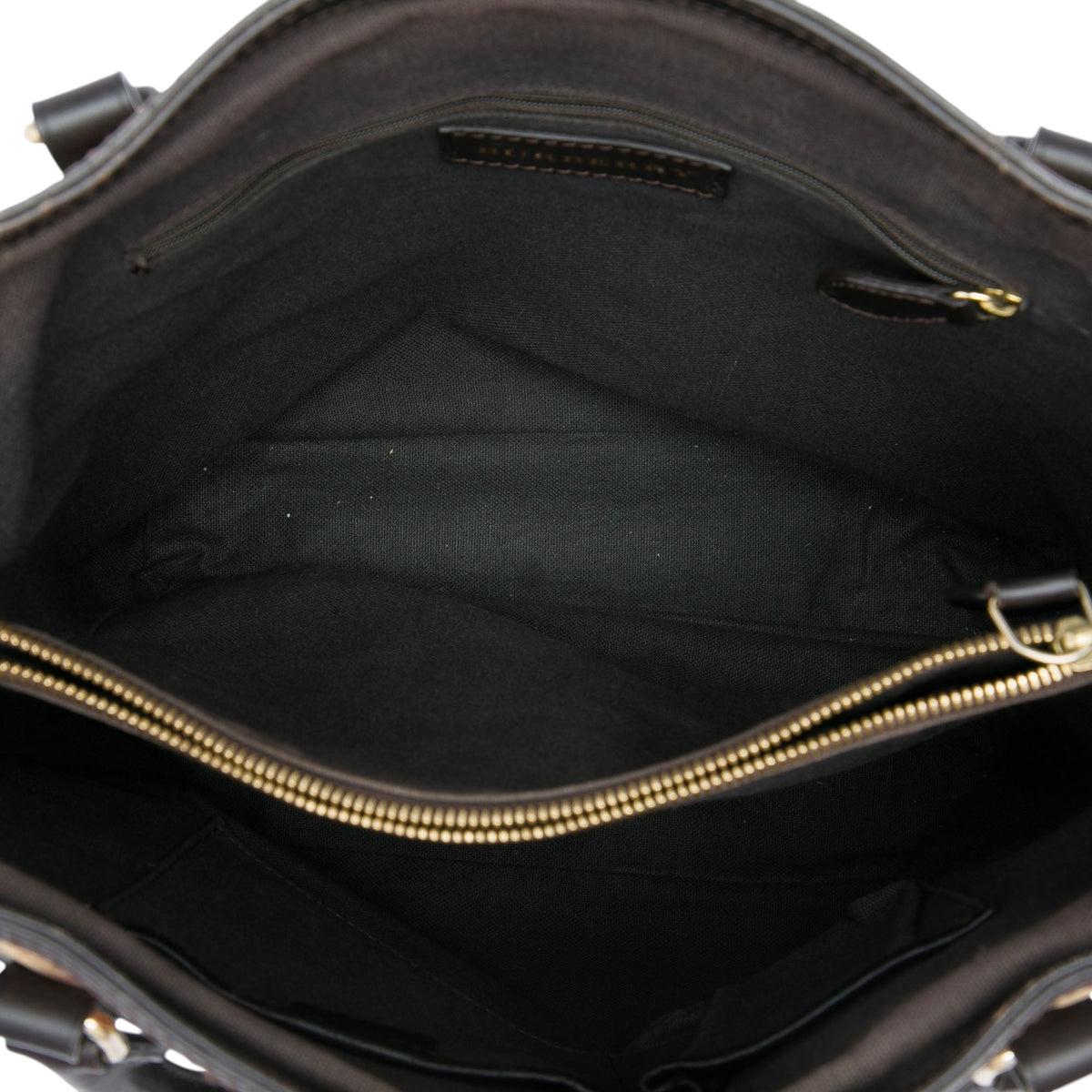Burberry Haymarket Check Ombre Coated Canvas Liberton Satchel — Beige