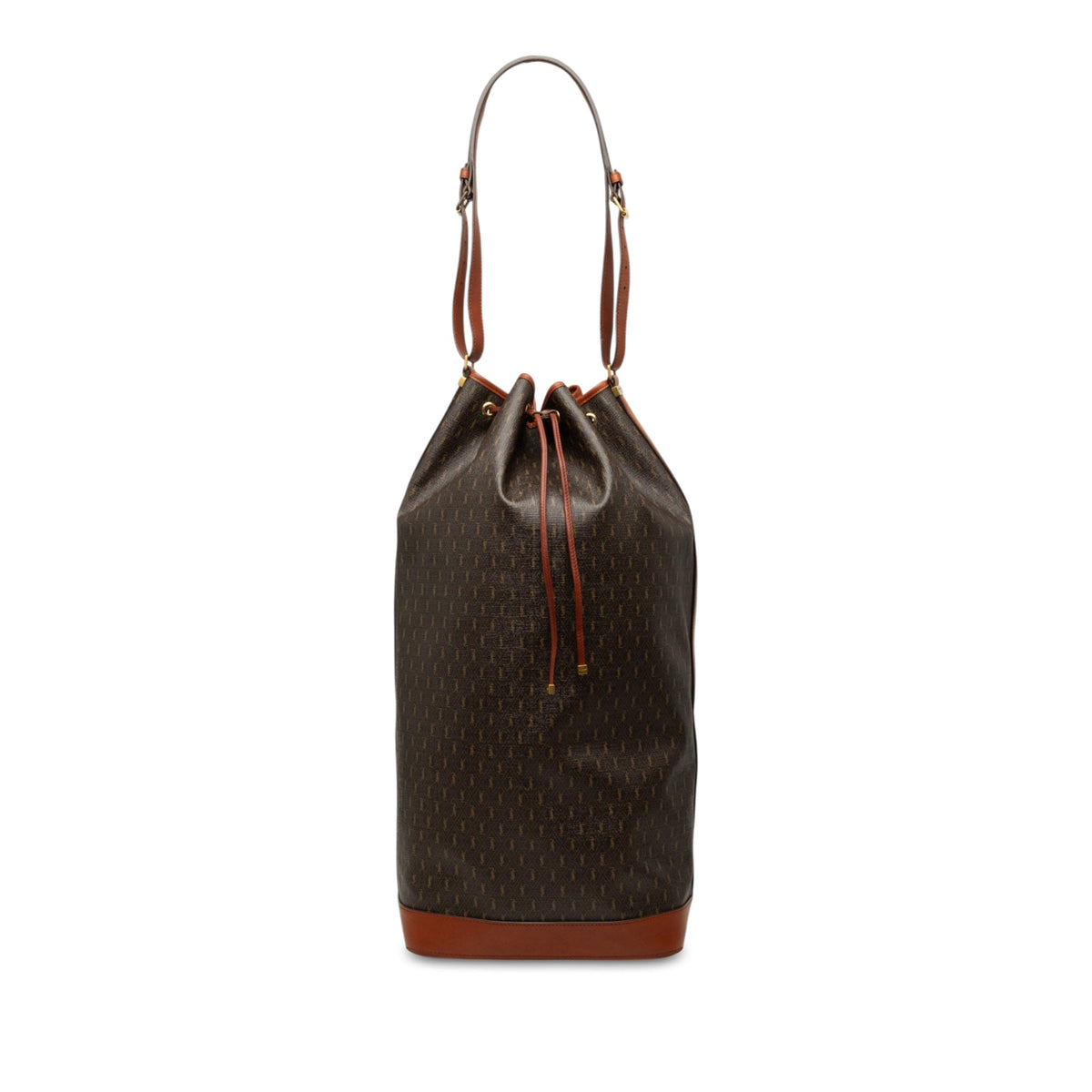 Saint Laurent Le Monogramme Coated Canvas Long Bucket Bag