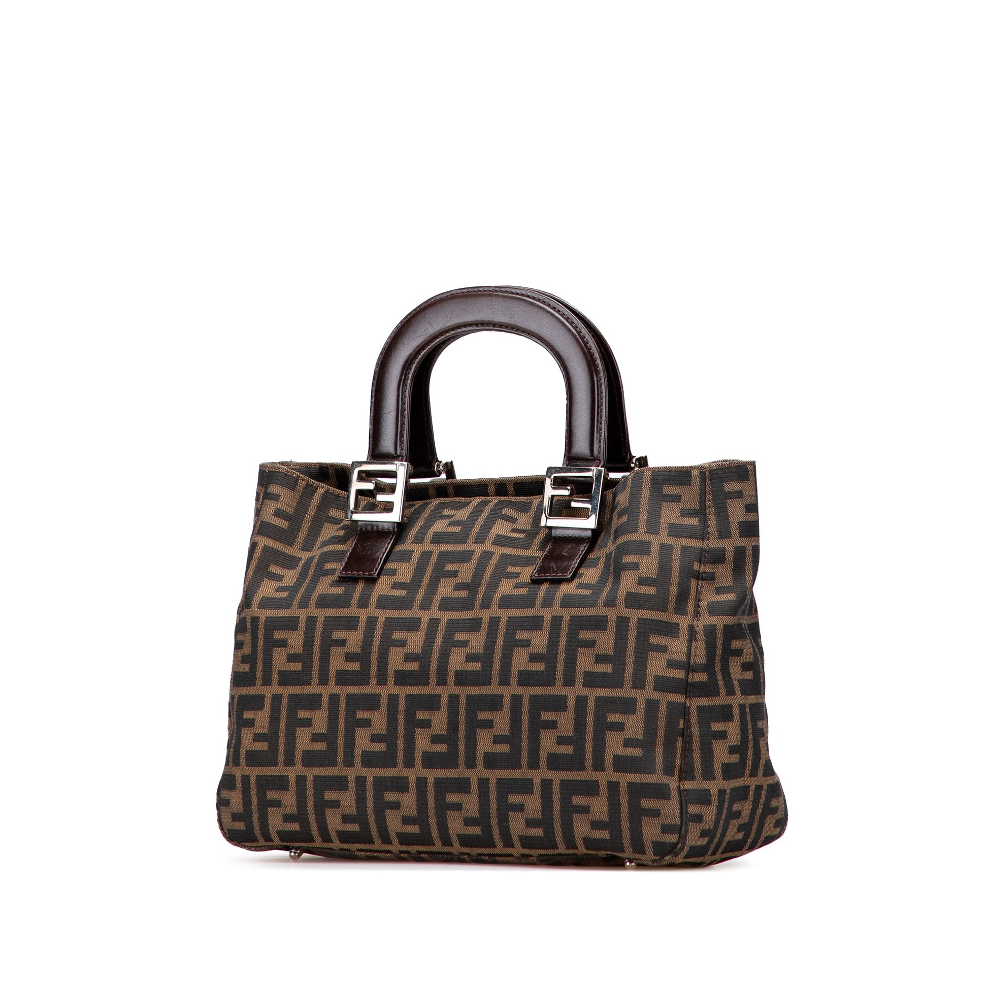 Fendi Small Zucca Canvas Twins Tote