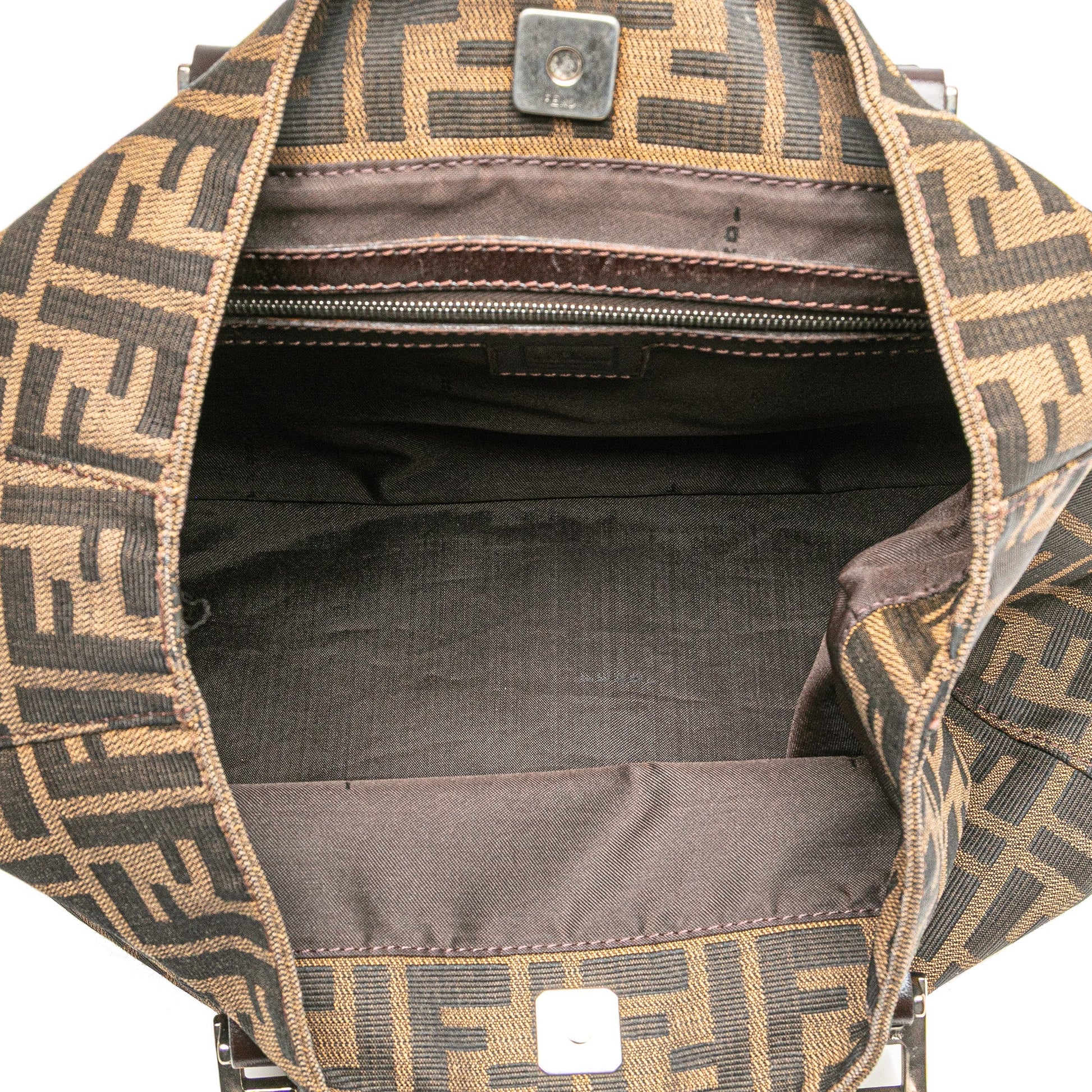 Fendi Small Zucca Canvas Twins Tote