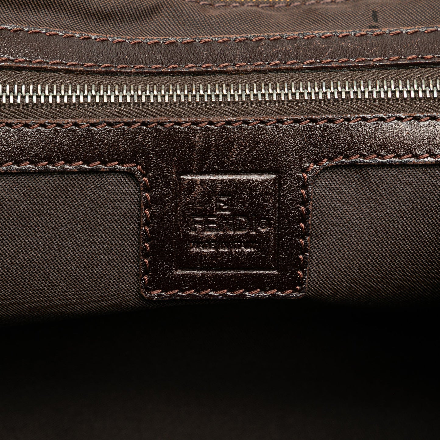 Fendi Small Zucca Canvas Twins Tote