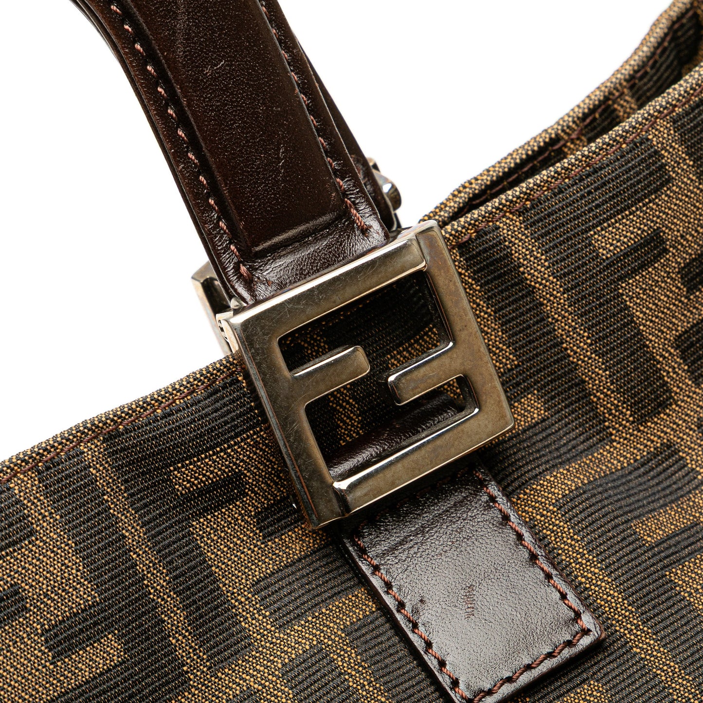 Fendi Small Zucca Canvas Twins Tote