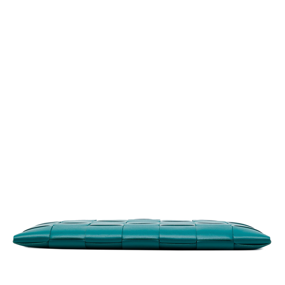 Bottega Veneta Nappa Maxi Intrecciato Cassette Flat Pouch — Blue