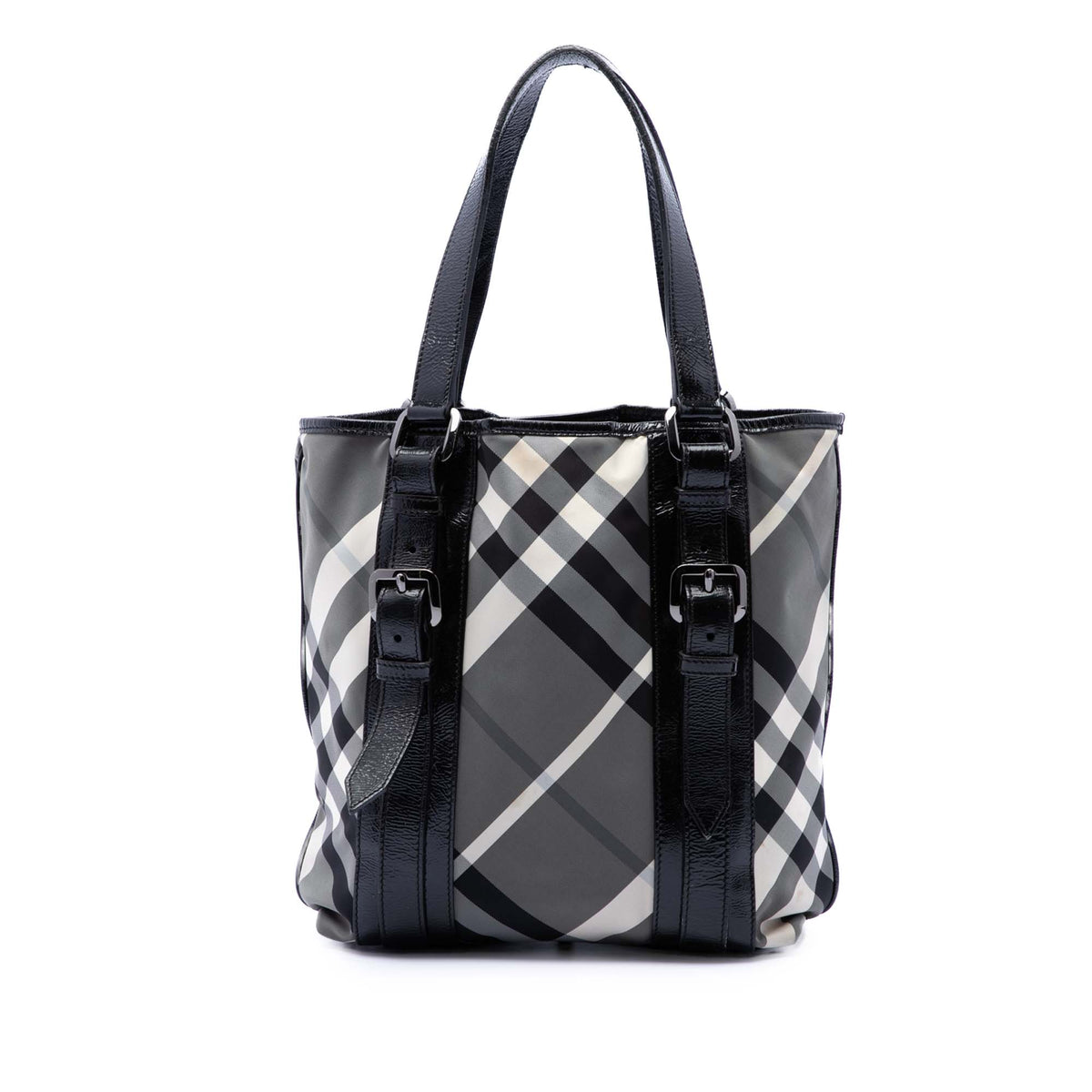 Burberry Small Beat Check Nylon Victoria Tote