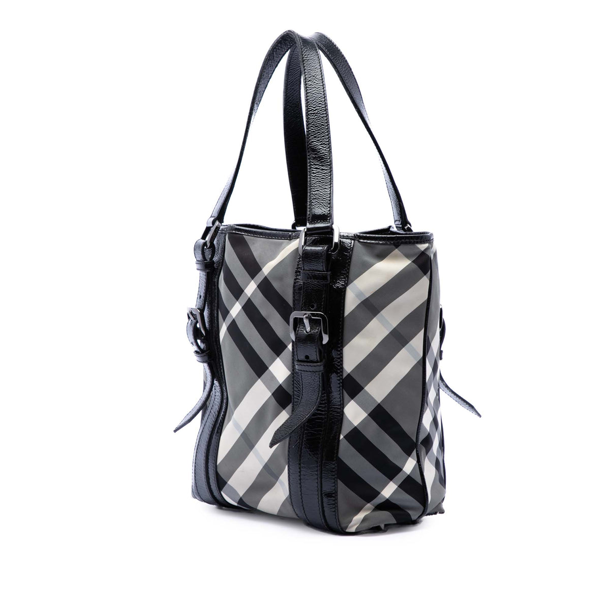 Burberry Small Beat Check Nylon Victoria Tote