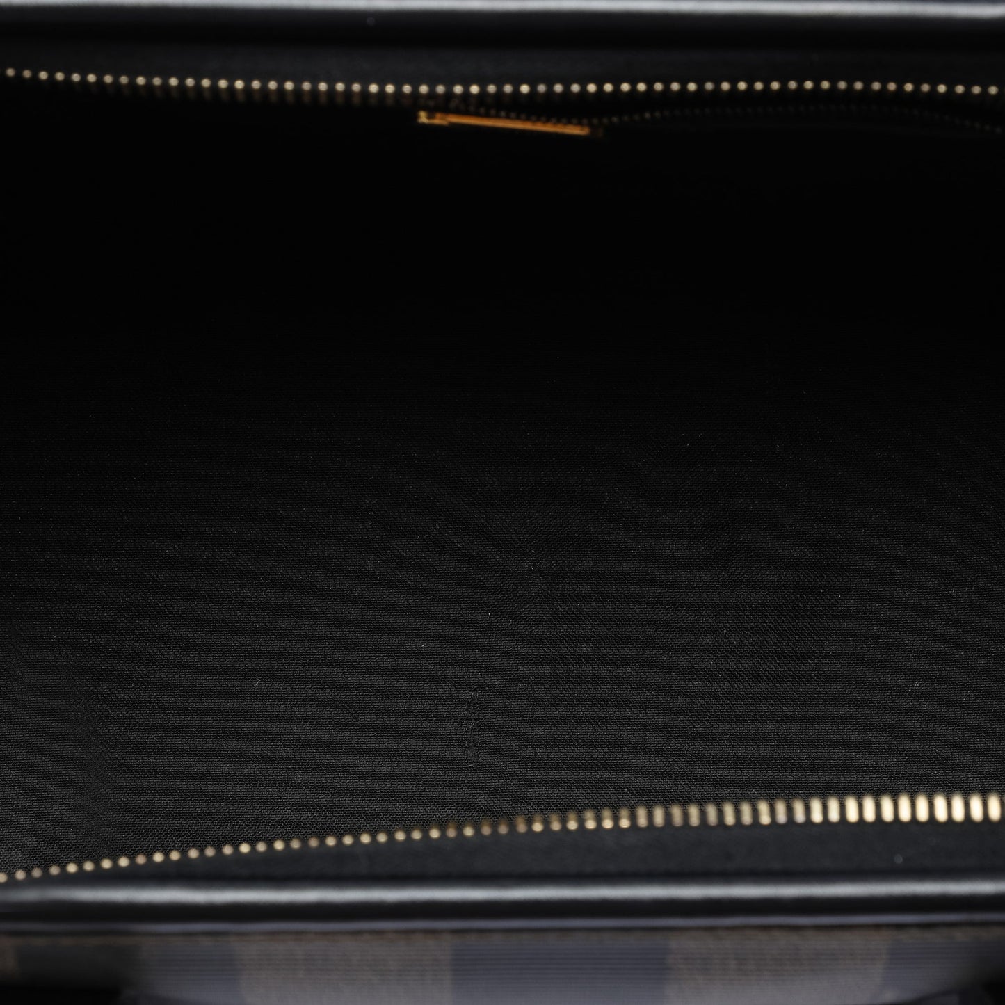Fendi Pequin Coated Canvas Boston Bag