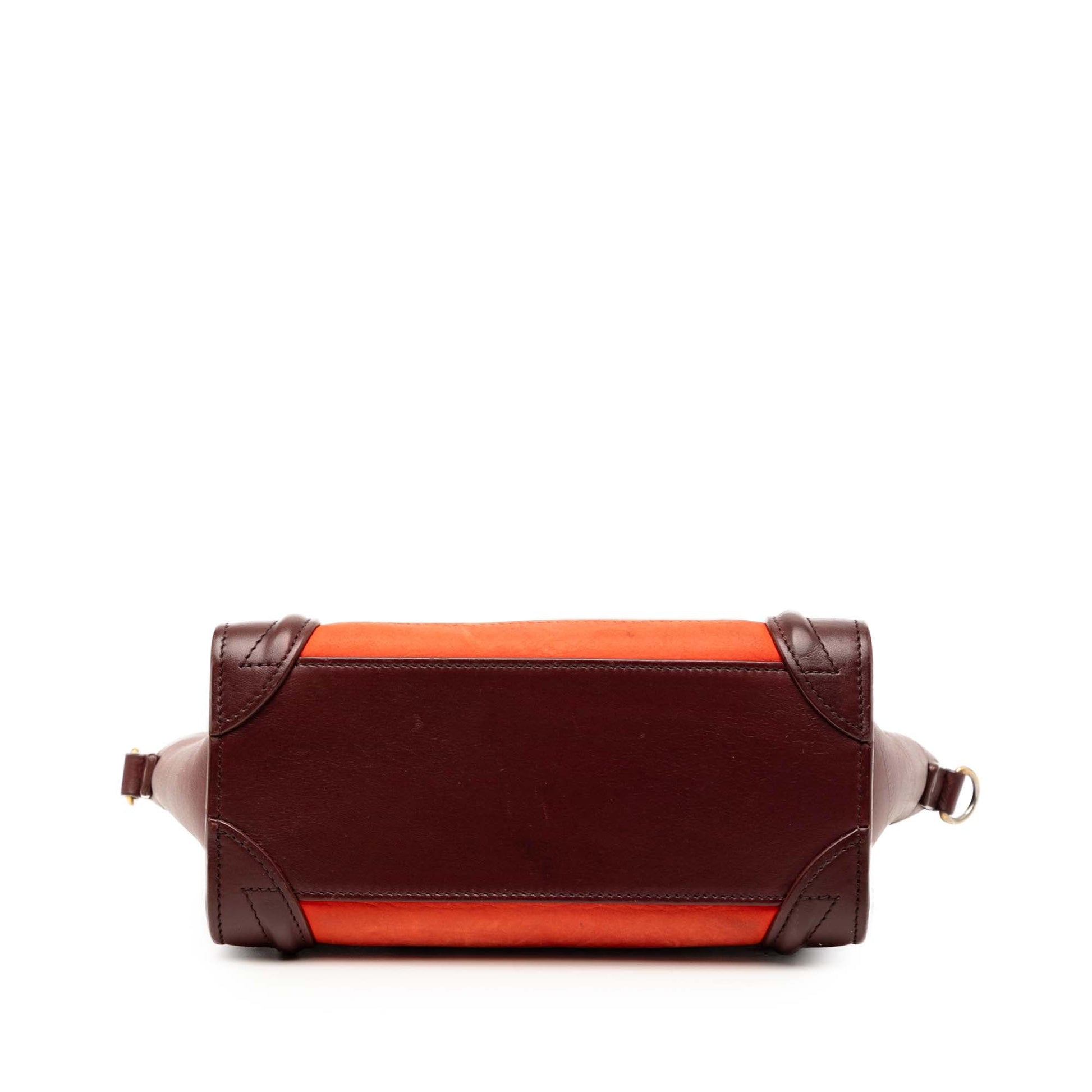 Celine Nano Tricolor Nubuck and Calfskin Luggage Tote