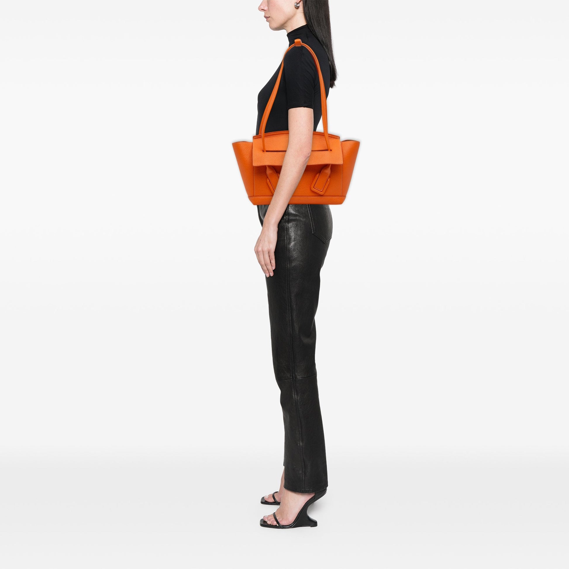 Bottega Veneta Small Grained Calfskin Arco Tote