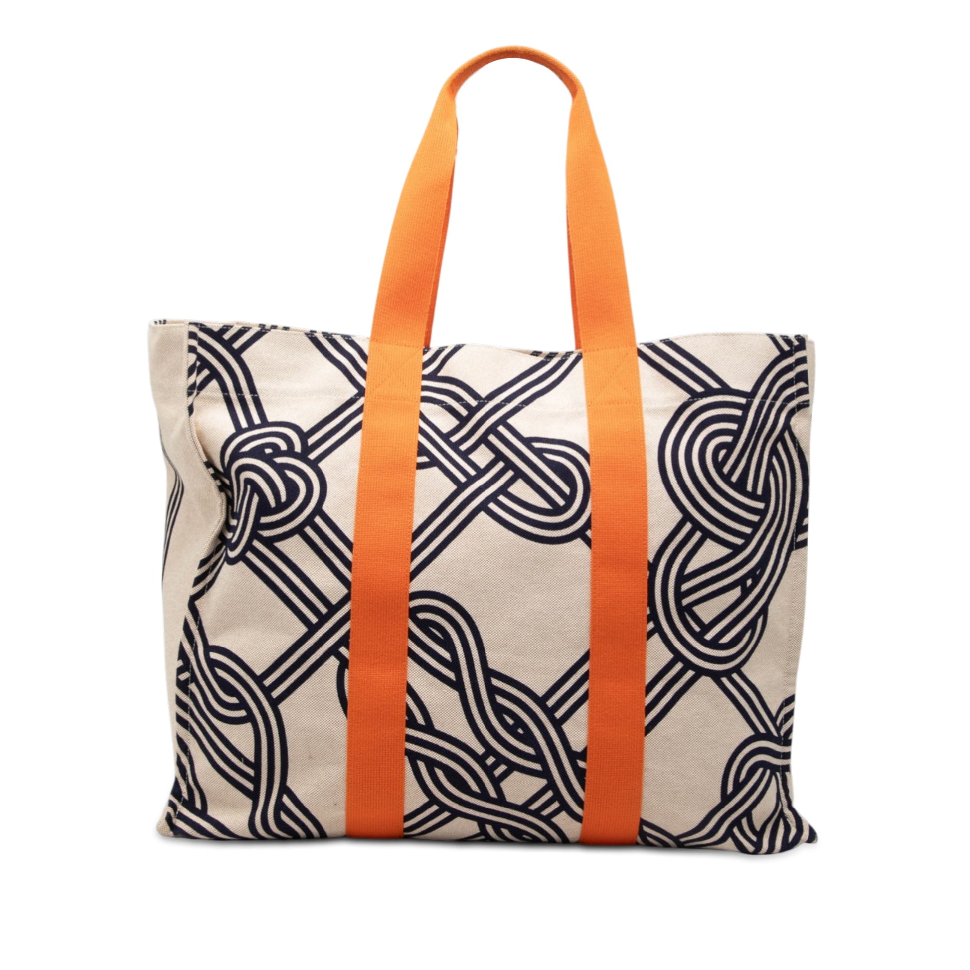 Hermès Toile Noeuds Marins Beach Tote