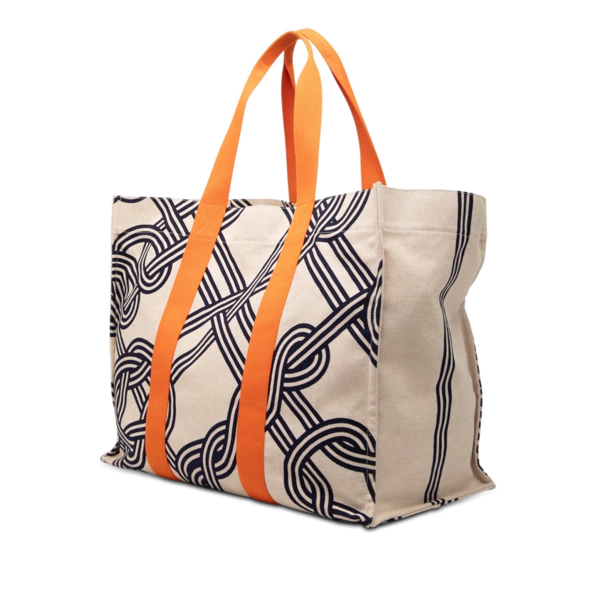Hermès Toile Noeuds Marins Beach Tote