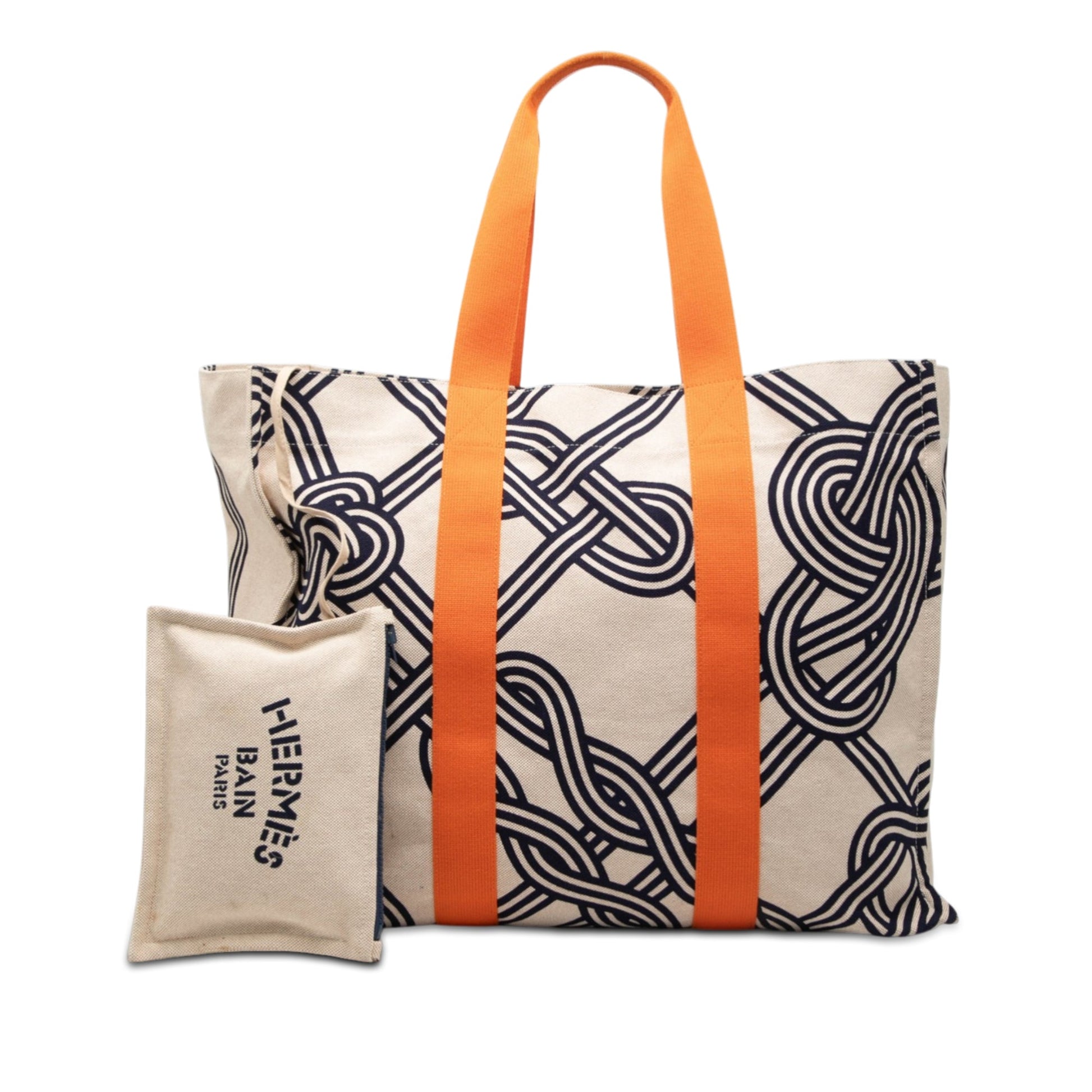 Hermès Toile Noeuds Marins Beach Tote