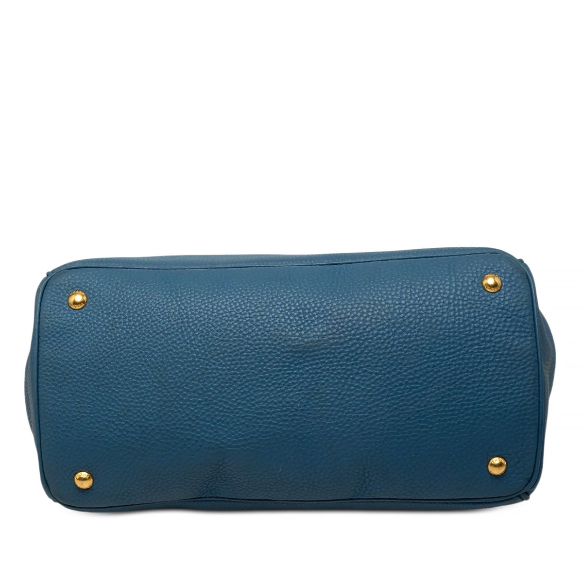 Prada Vitello Daino Open Convertible Tote — Blue