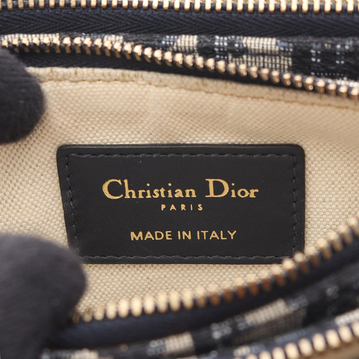 Dior Oblique Canvas Saddle Triple Zip Crossbody