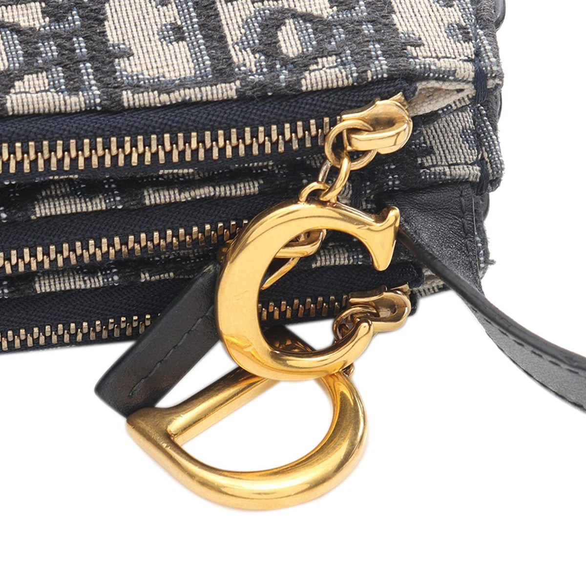 Dior Oblique Canvas Saddle Triple Zip Crossbody