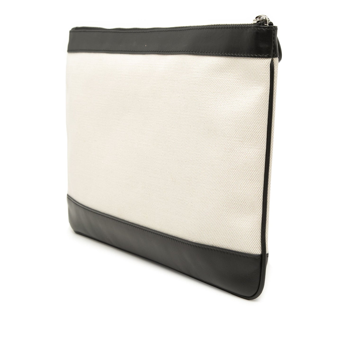 Balenciaga Canvas Navy Clip M Clutch