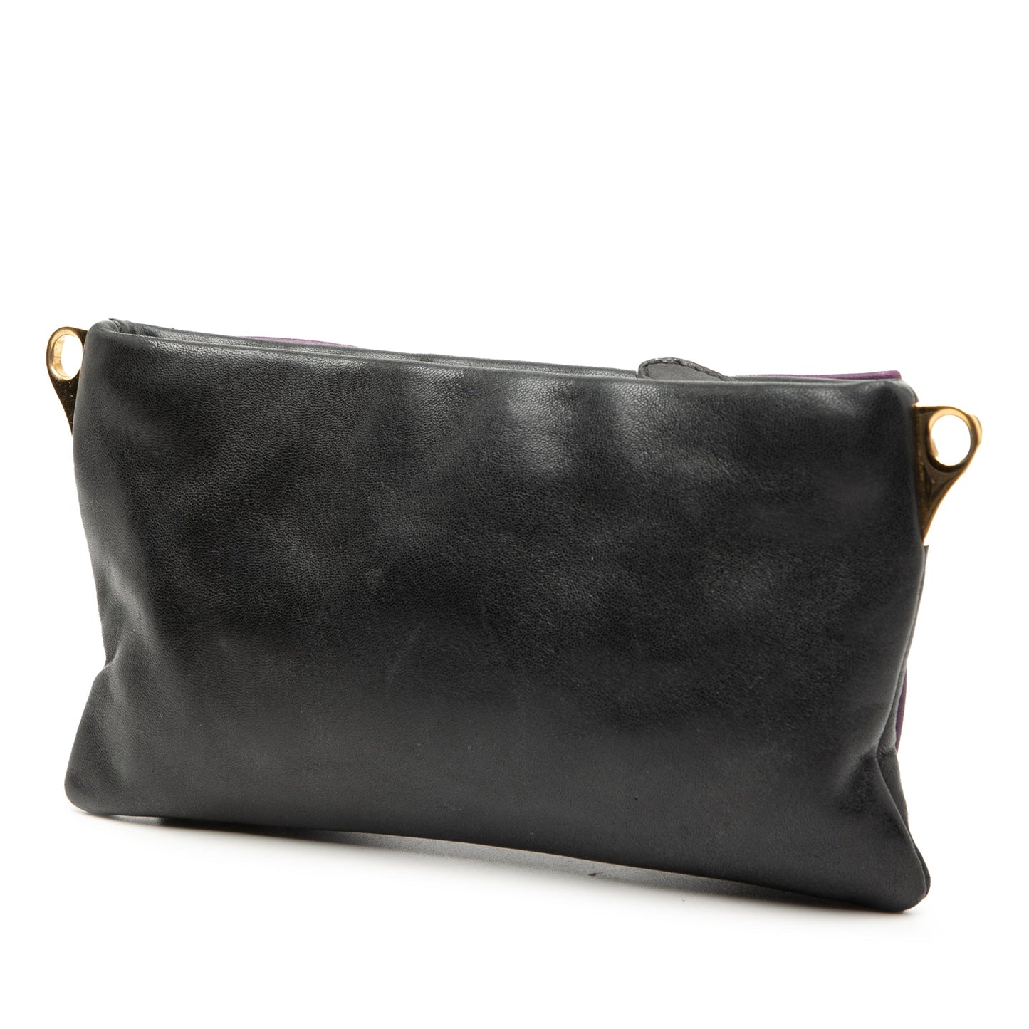 Prada Bicolor Nappa Fiocco Bow Clutch on Strap