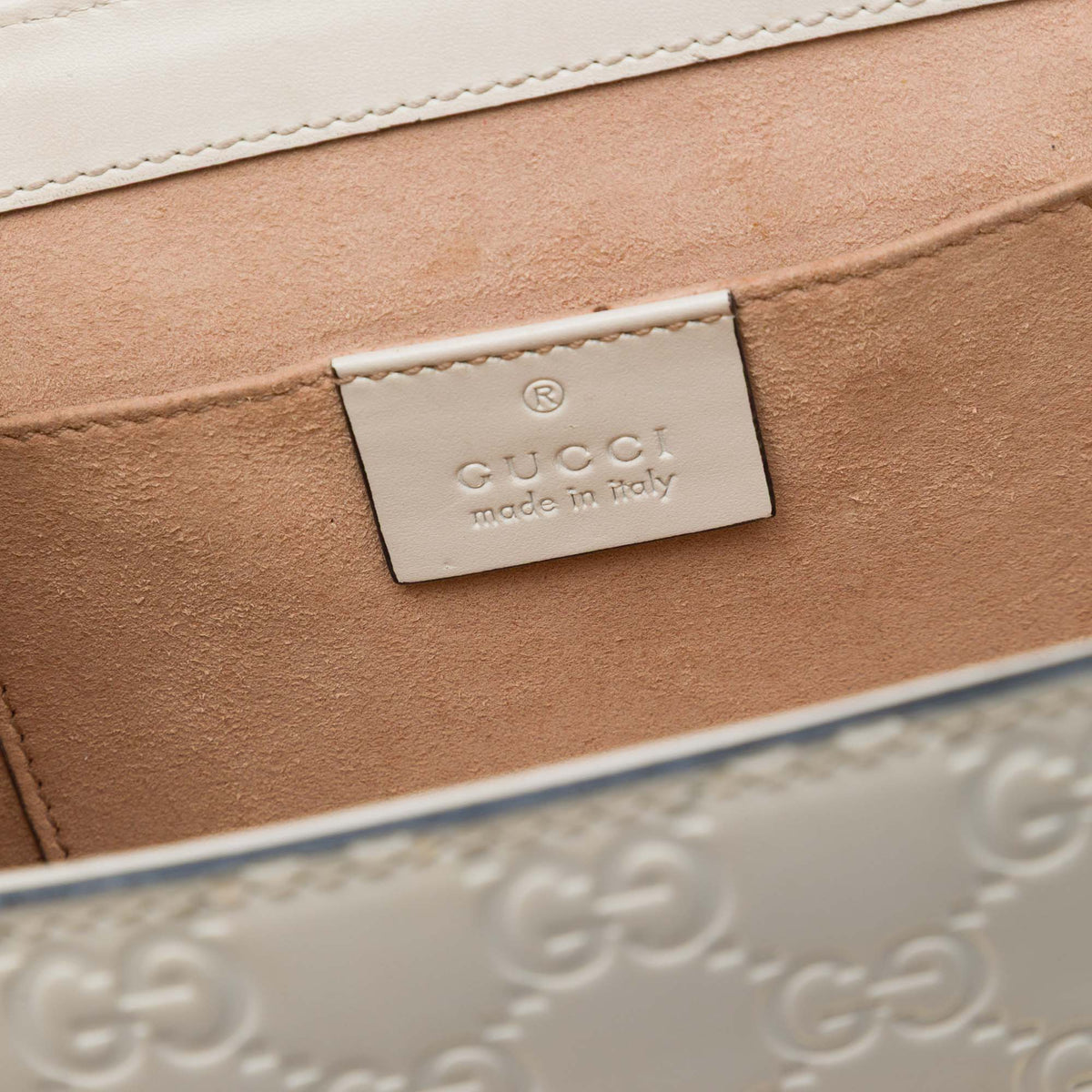 Gucci Small Bicolor Guccissima Padlock Crossbody