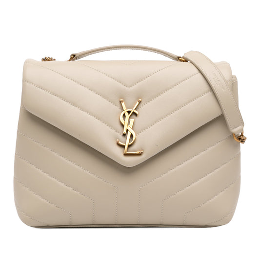 Saint Laurent Small Matelasse Calfskin Monogram LouLou Shoulder Bag