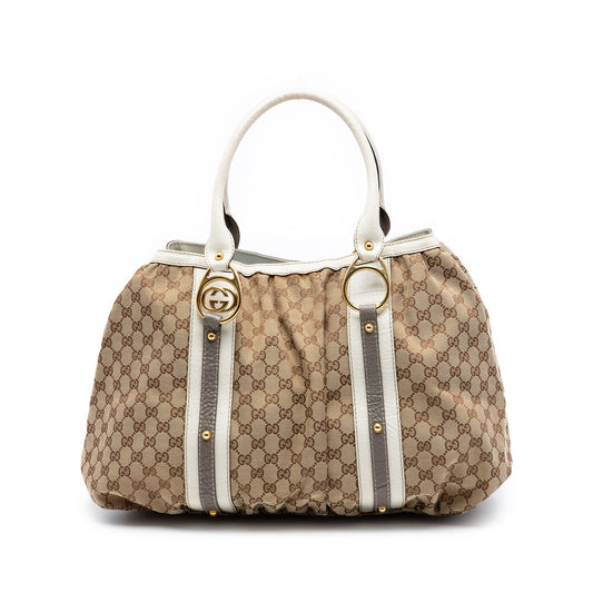 Gucci GG Canvas Interlocking G Tote