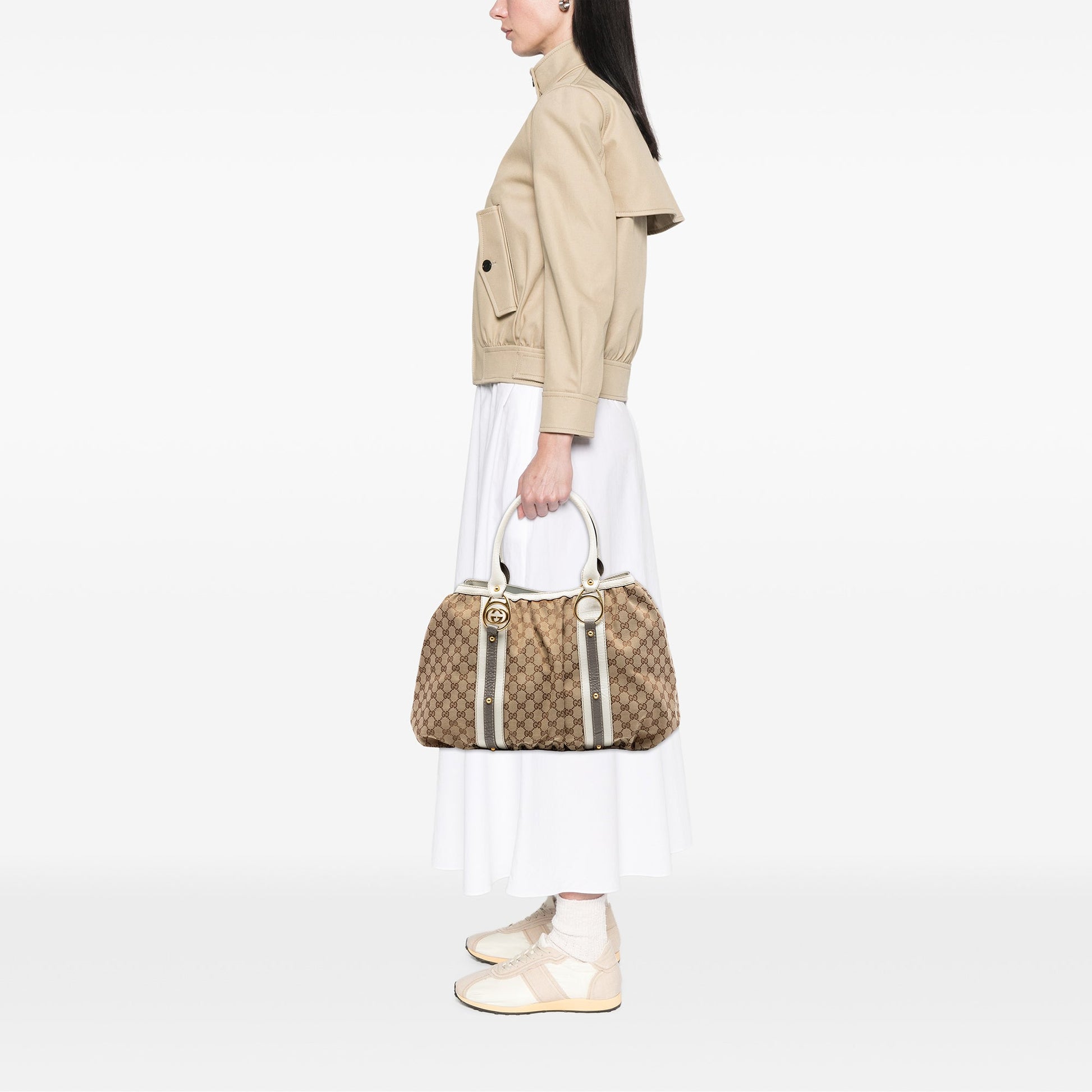 Gucci GG Canvas Interlocking G Tote