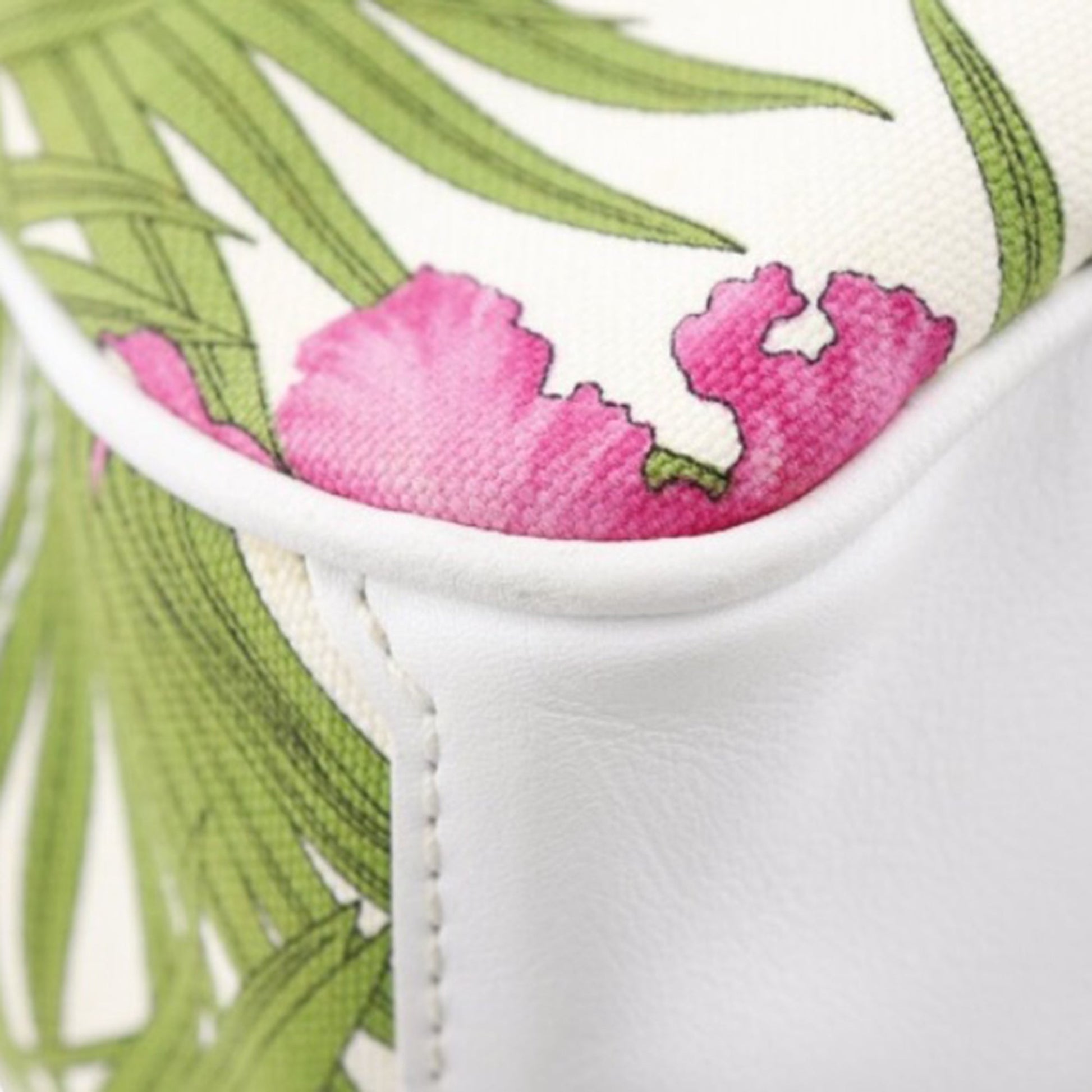 Celine Canvas Botanical Print Boogie Handbag