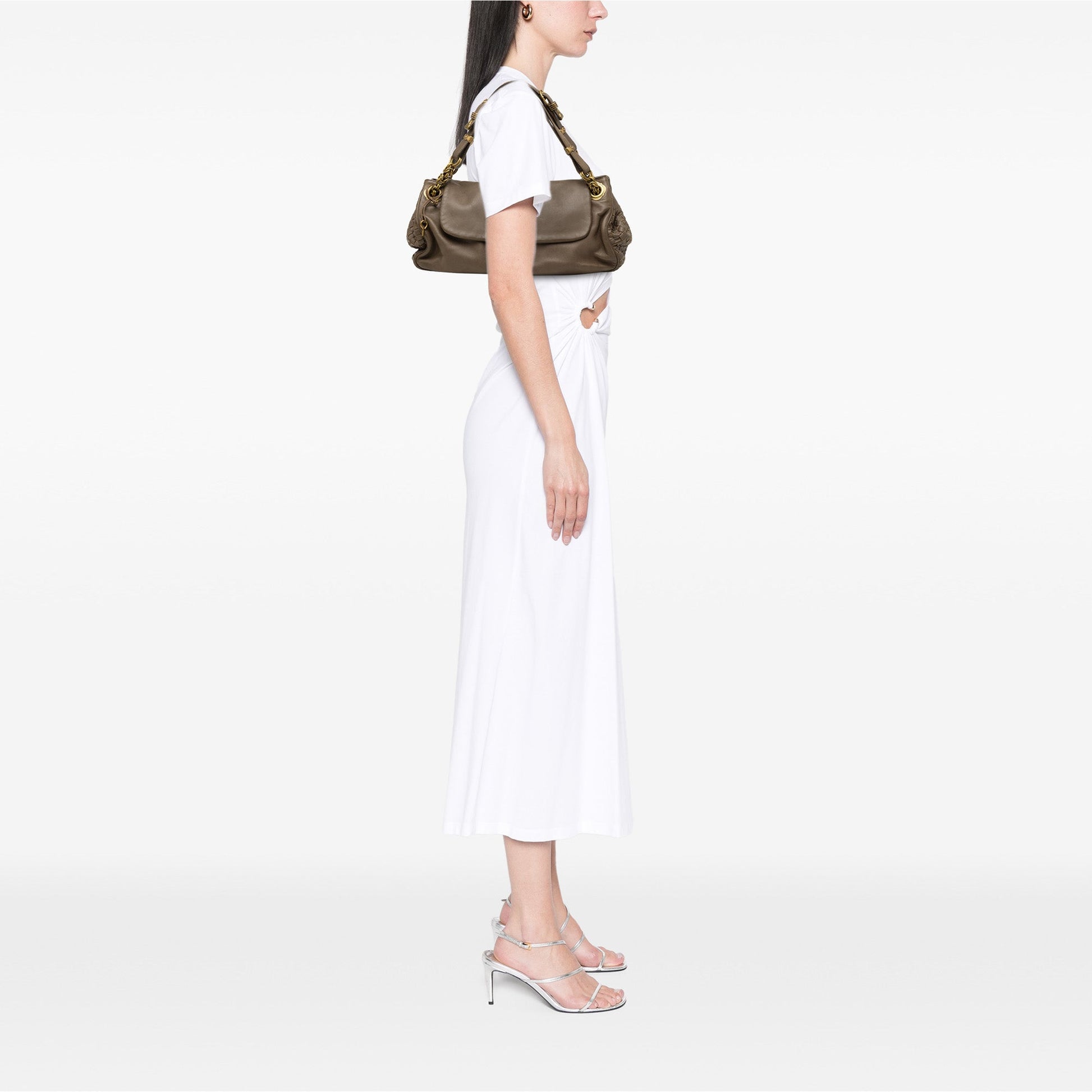 Bottega Veneta Intrecciato Trimmed Nappa Napoli Handbag