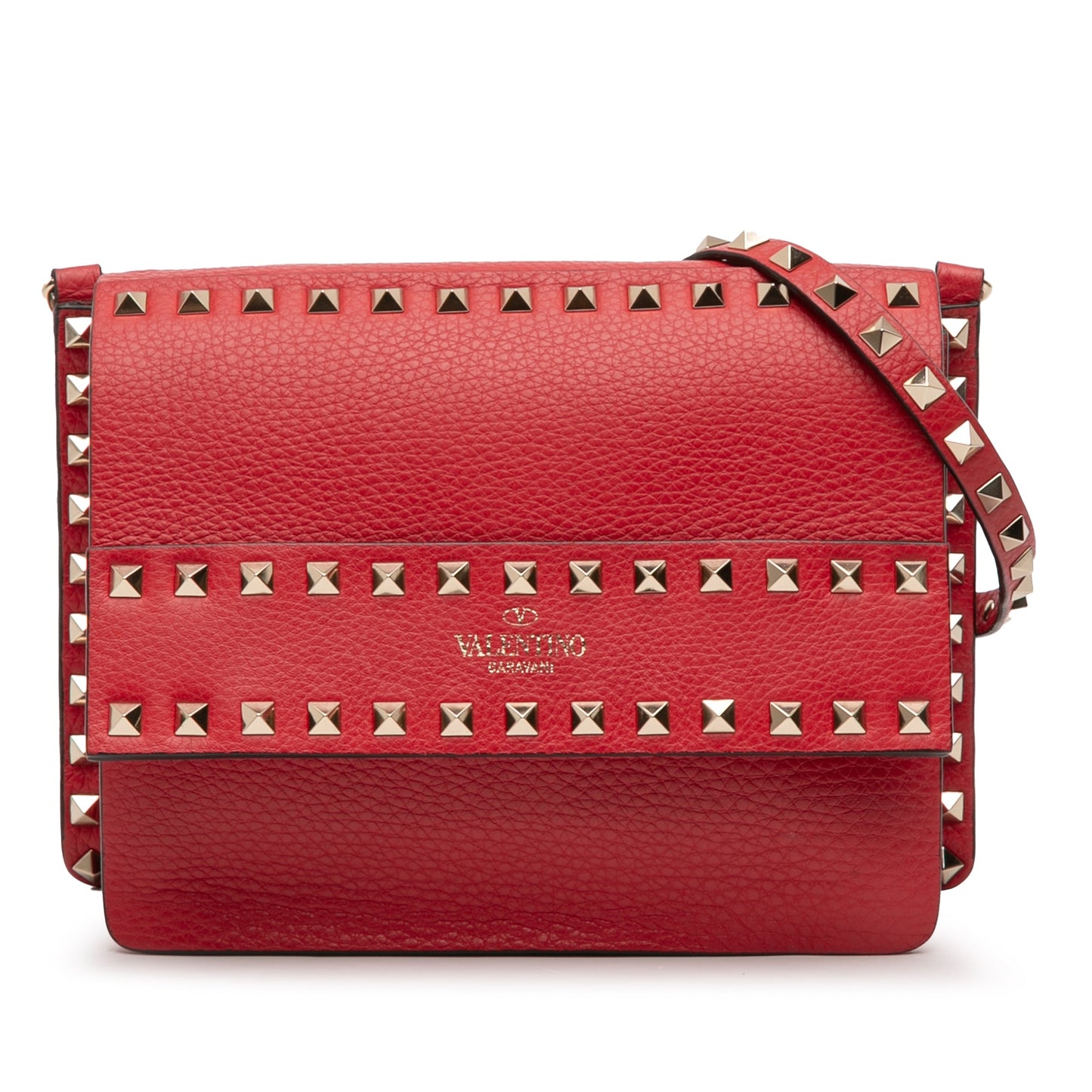 Valentino Small Grained Calfskin Rockstud Crossbody