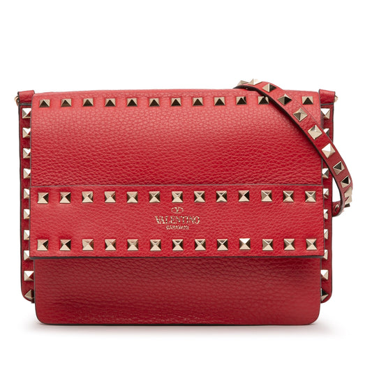 Valentino Small Grained Calfskin Rockstud Crossbody