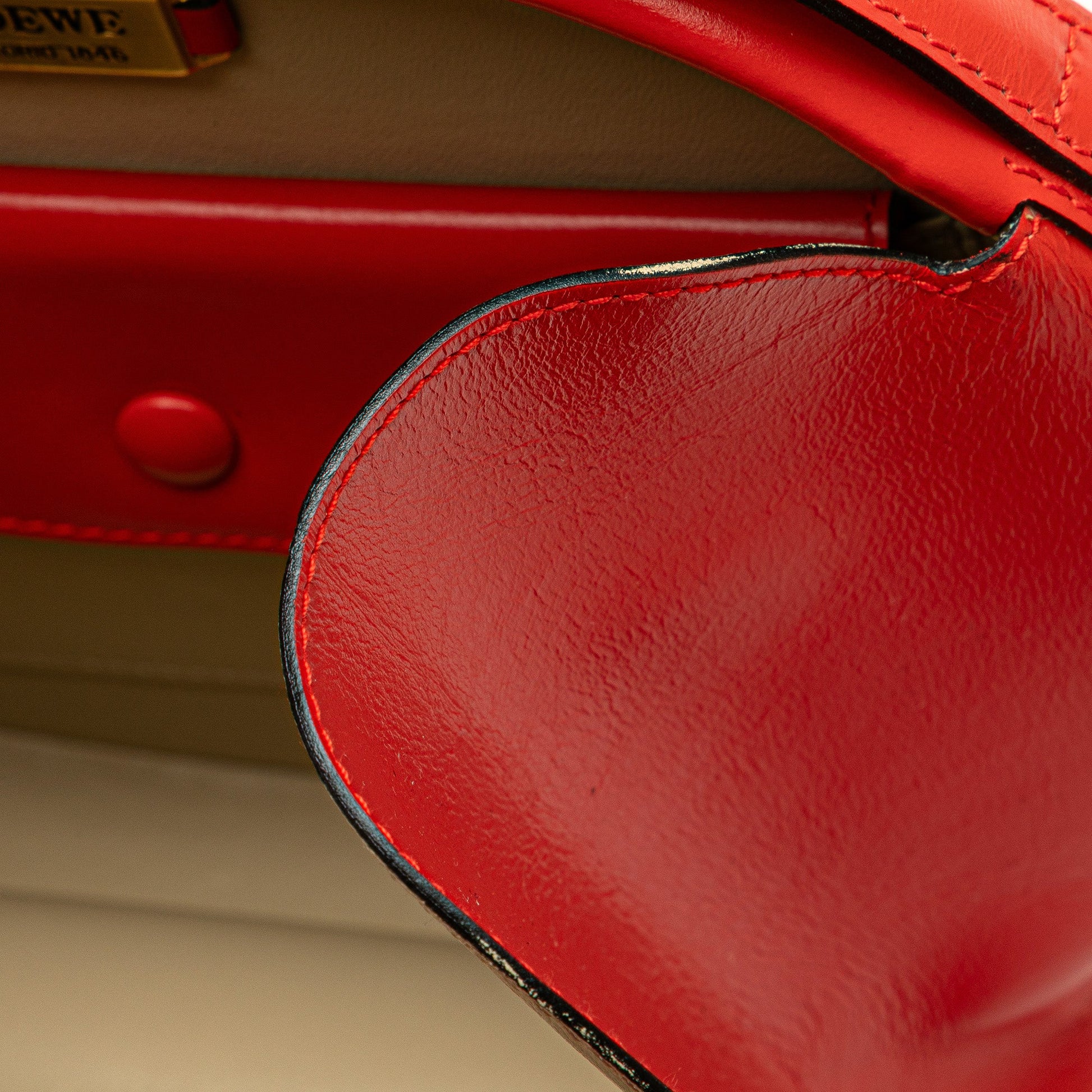 LOEWE Anagram Leather Round Handbag