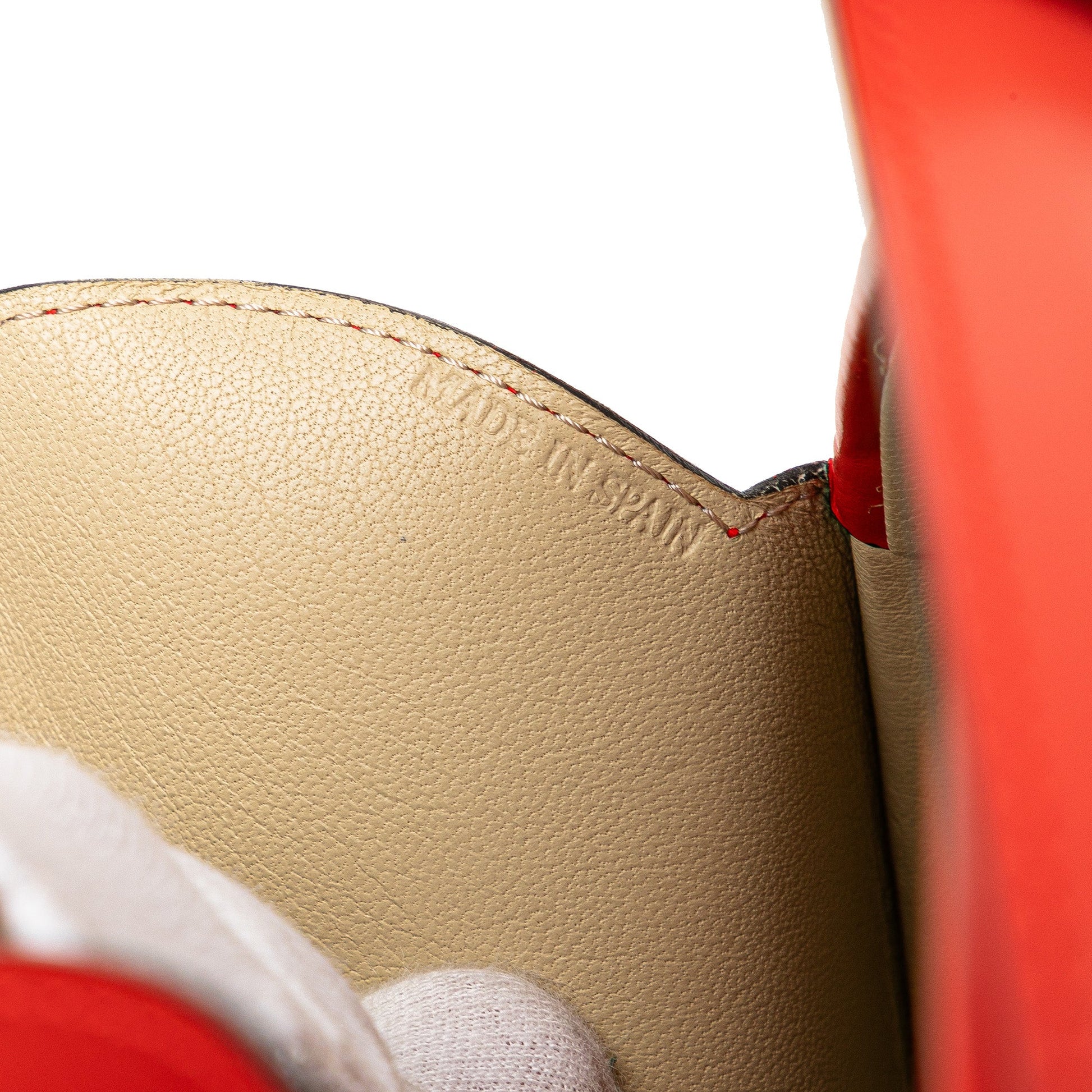 LOEWE Anagram Leather Round Handbag