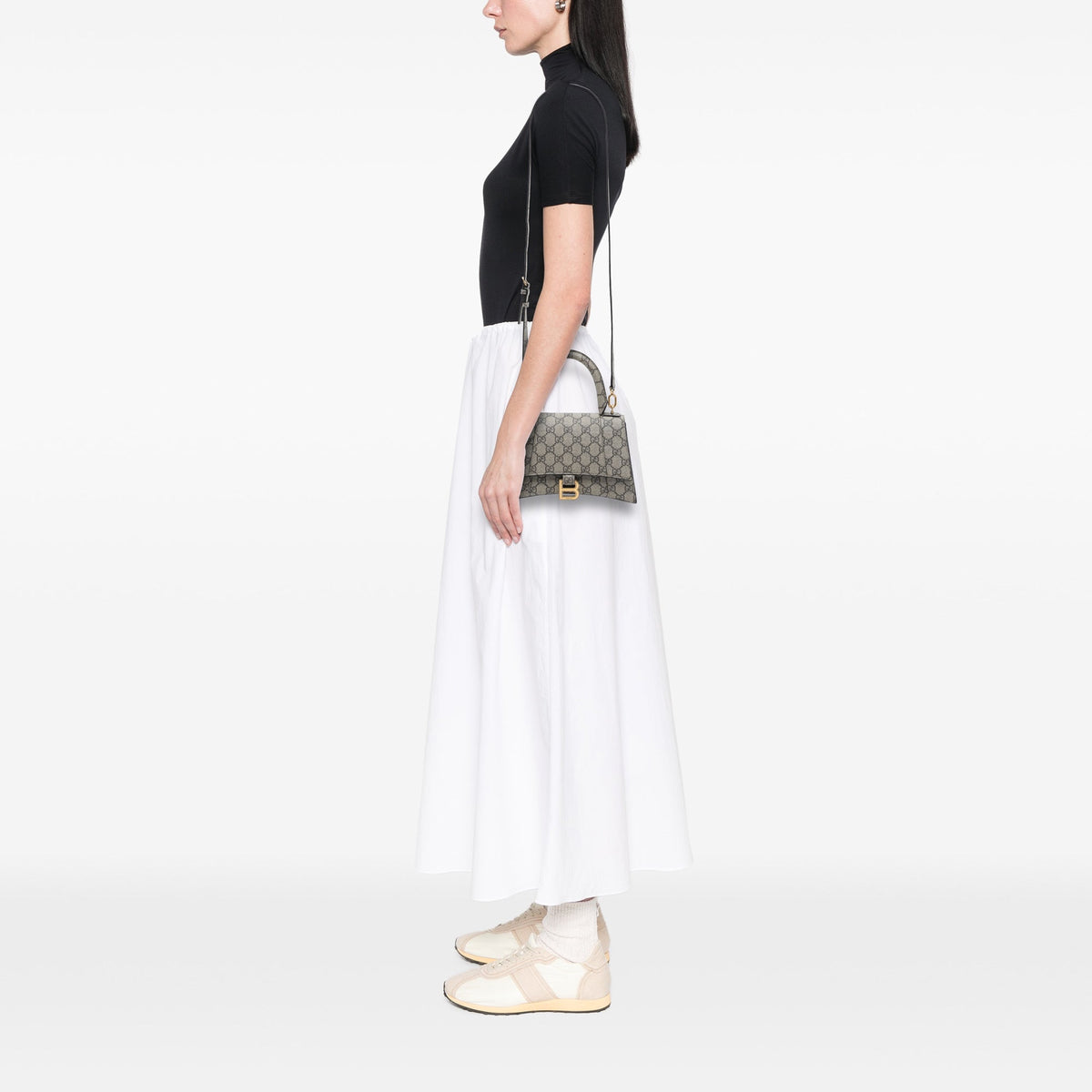 Gucci Small The Hacker Project GG Supreme Hourglass Satchel