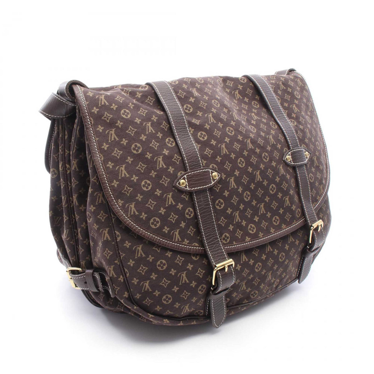 Louis Vuitton Monogram Mini Lin Saumur XL
