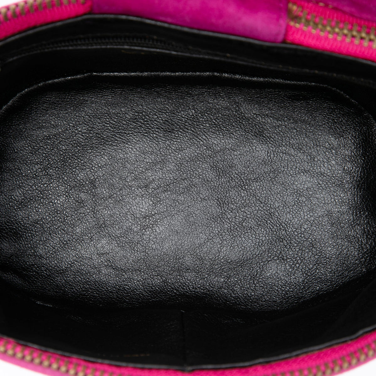 Chanel Quilted Suede Tassel Vanity Bag — Purple