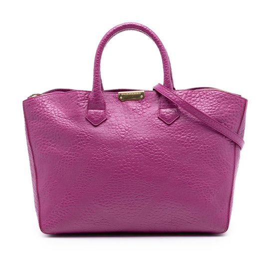 Burberry Embossed Leather Dewsbury Satchel