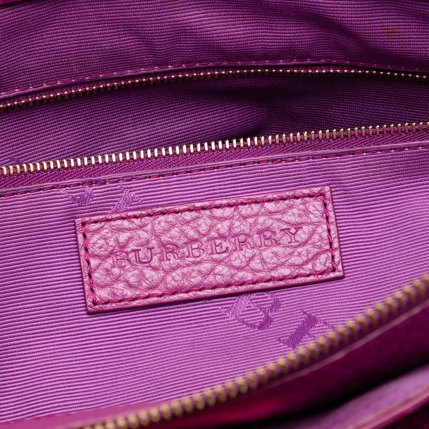 Burberry Embossed Leather Dewsbury Satchel