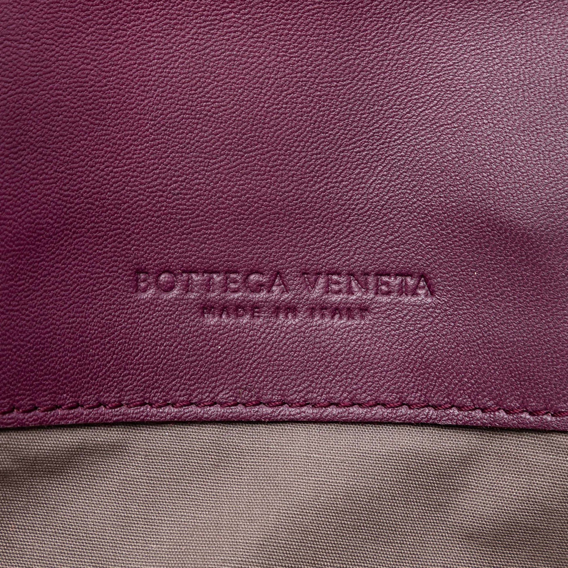 Bottega Veneta Bicolor Nappa Intrecciato Belt Strap Tote