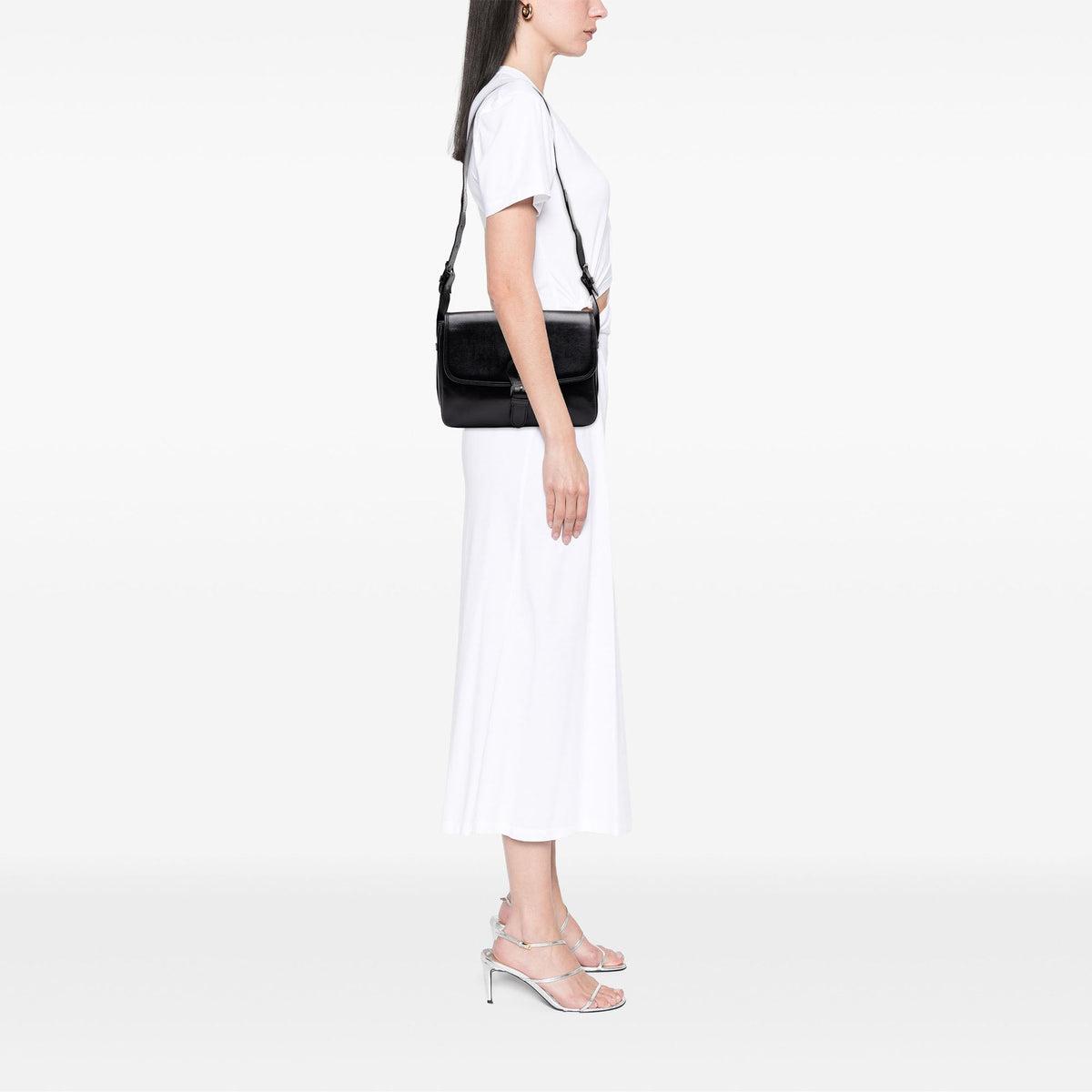 Saint Laurent Grained Leather Crossbody