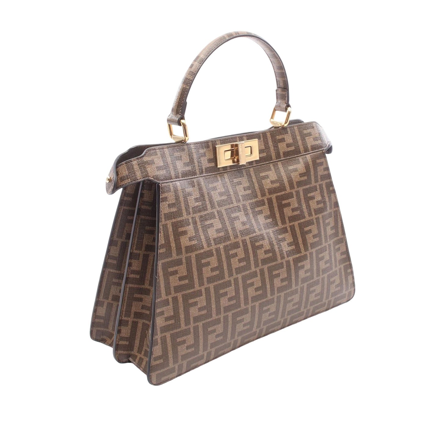 Fendi Antonio Lopez Medium Zucca Coated Canvas Peekaboo ISeeU Satchel