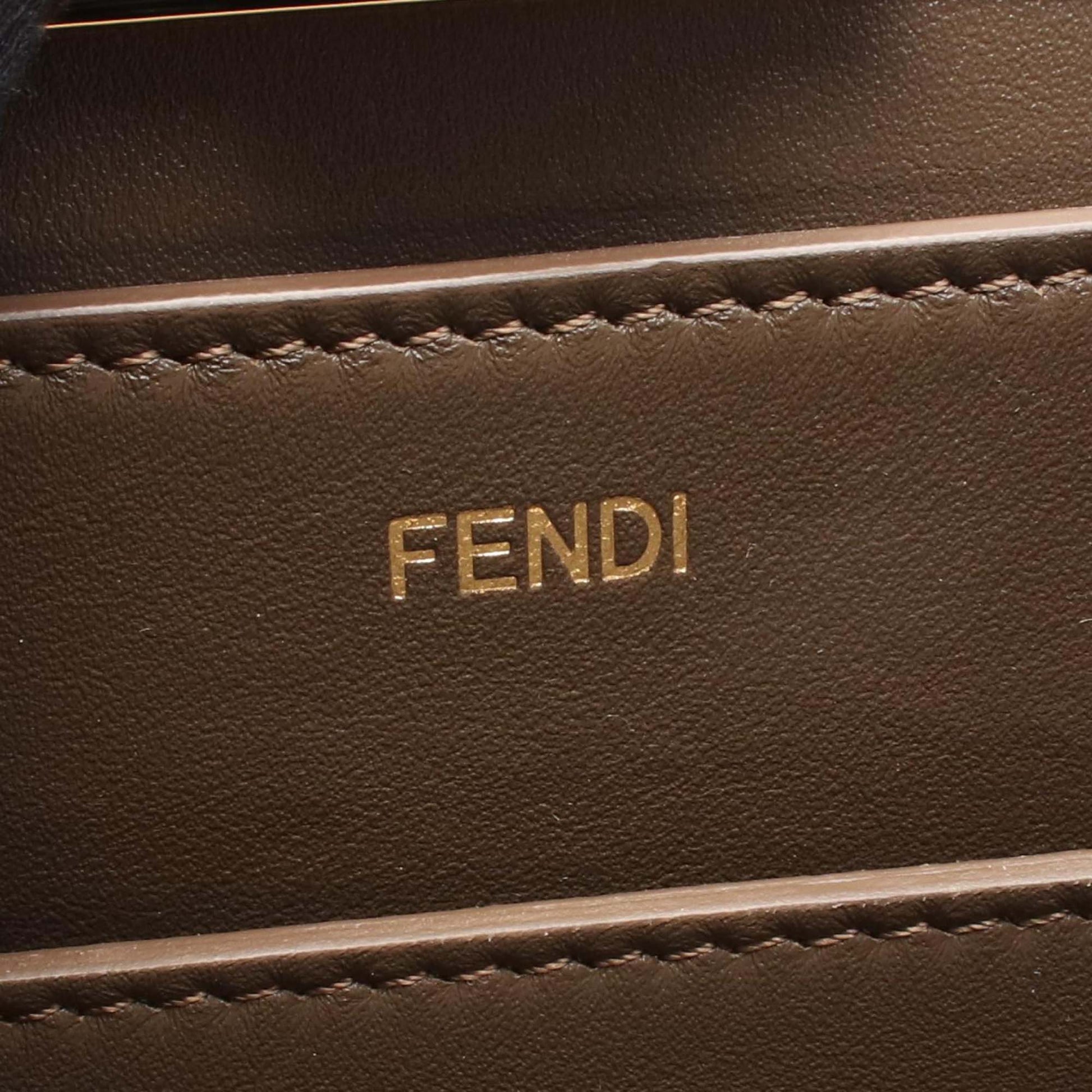Fendi Antonio Lopez Medium Zucca Coated Canvas Peekaboo ISeeU Satchel