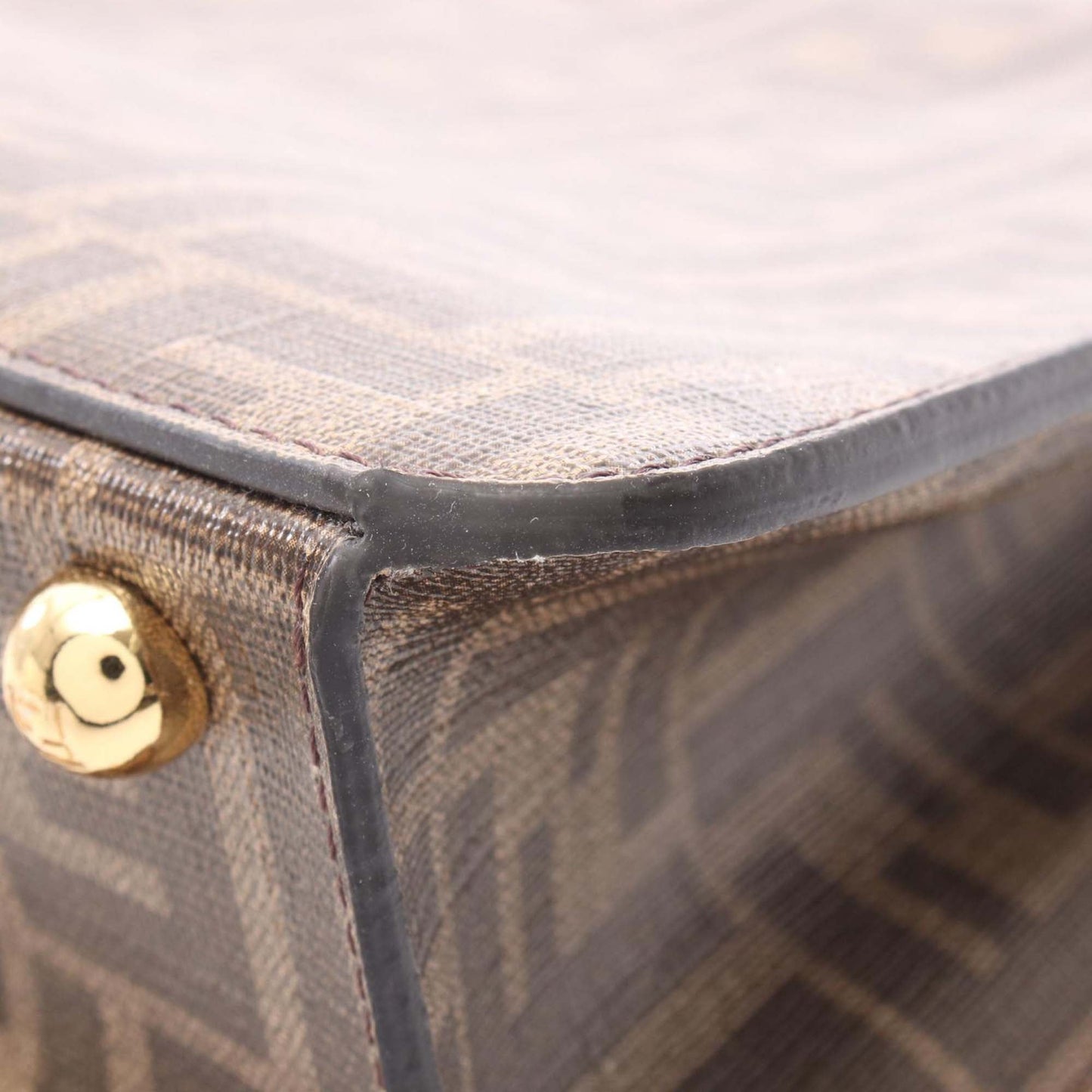 Fendi Antonio Lopez Medium Zucca Coated Canvas Peekaboo ISeeU Satchel