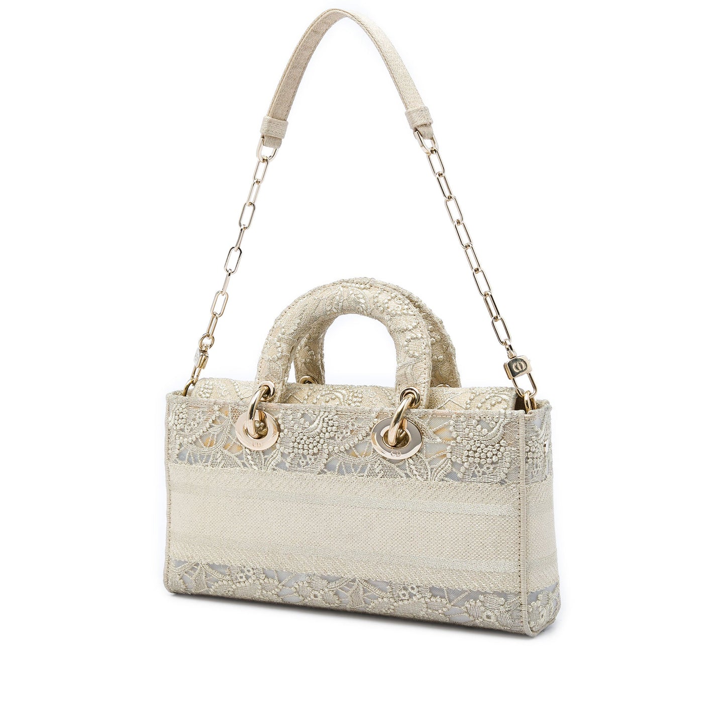 Dior Medium Embroidered Lace 3D Macrame Lady D Joy