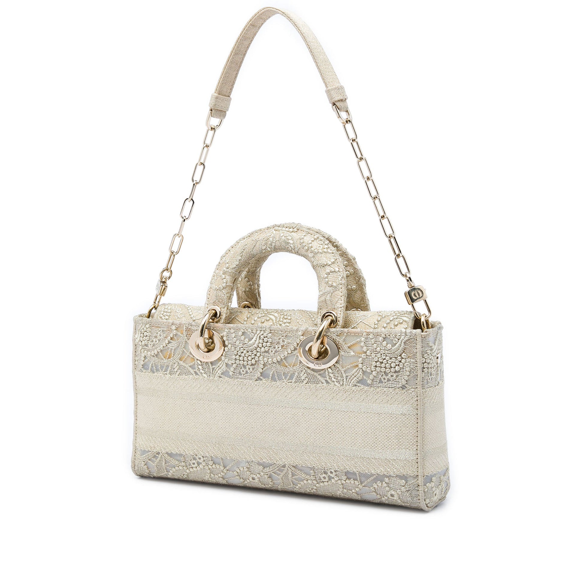 Dior Medium Embroidered Lace 3D Macrame Lady D Joy