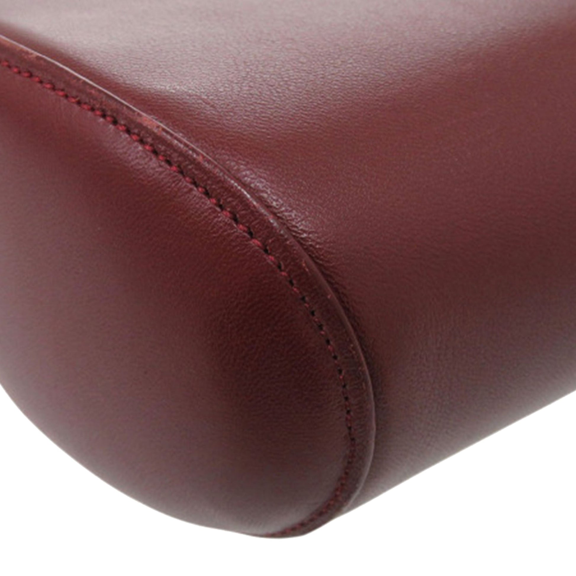 Cartier Leather Cabochon Handbag