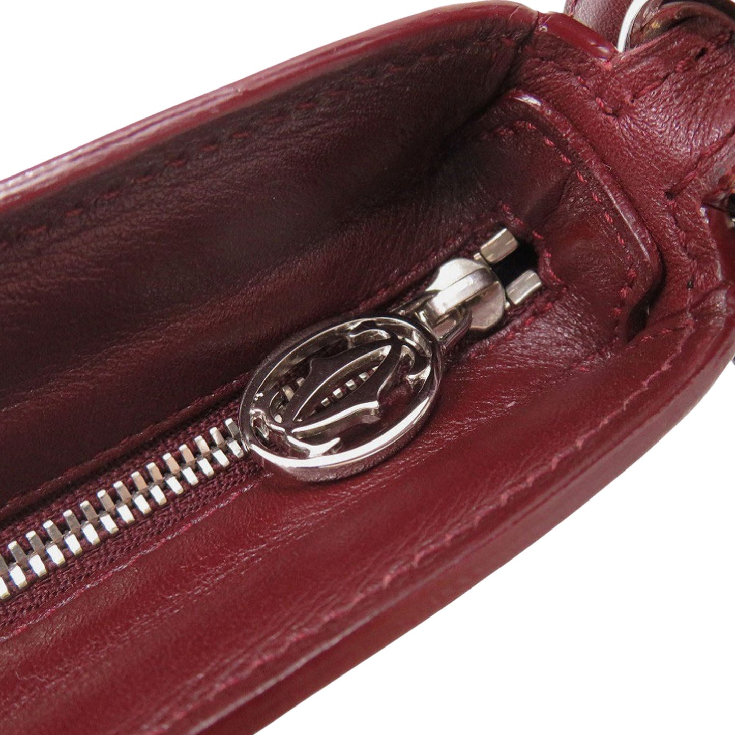 Cartier Leather Cabochon Handbag