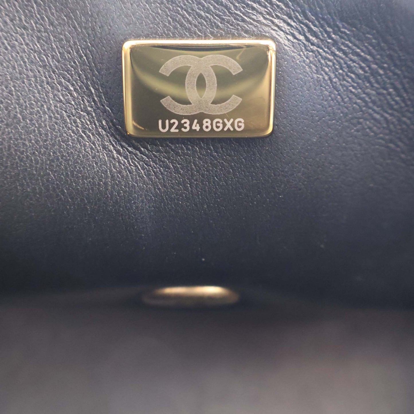 Chanel CC Quilted Lambskin Metal Twist Top Handle Flap