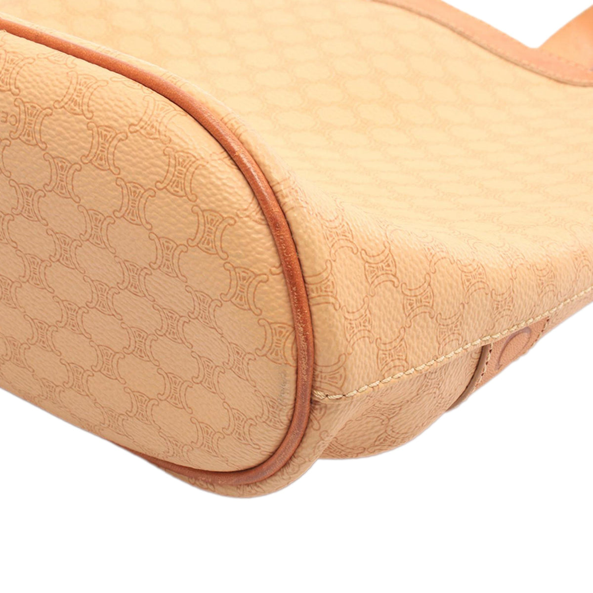 Celine Macadam Coated Canvas Tote — Beige